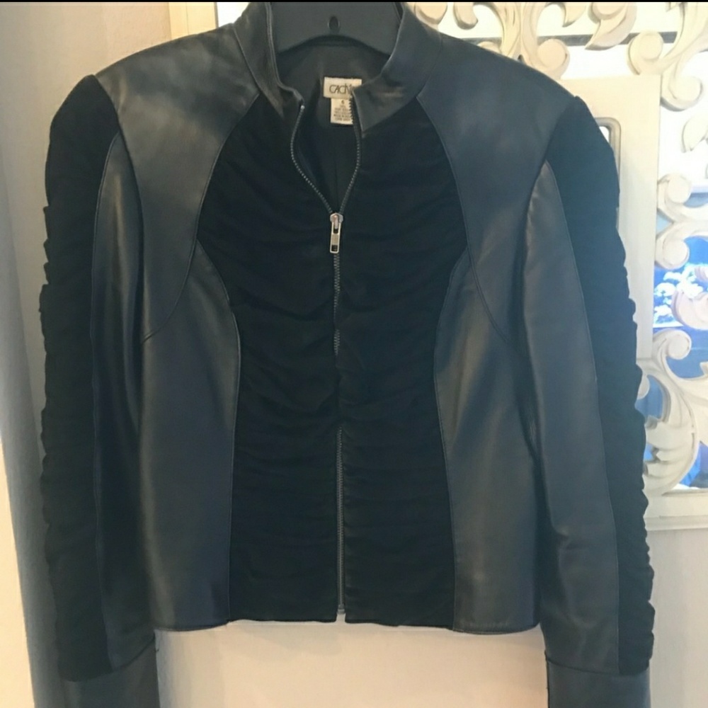 CACHE Suede and Leather Jacket